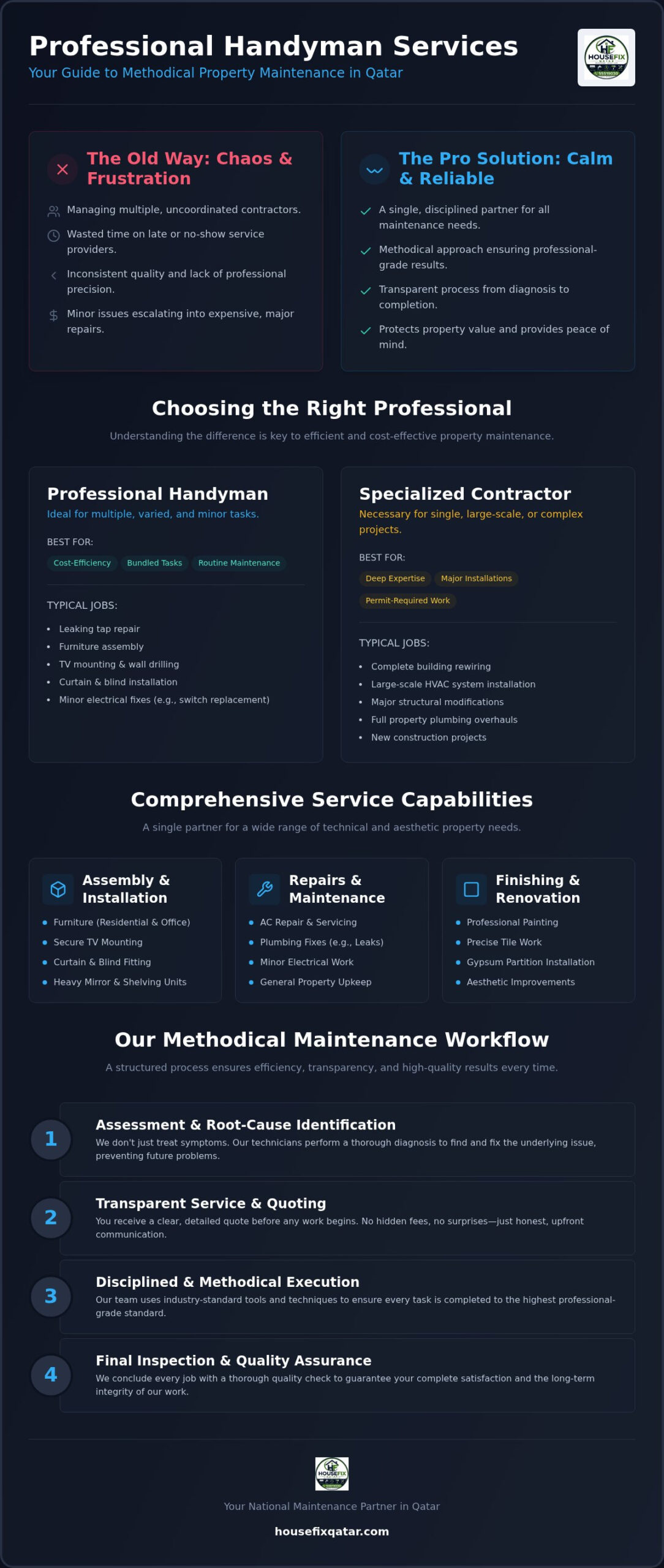 Reliable Handyman Services in Qatar: The Complete Professional Guide